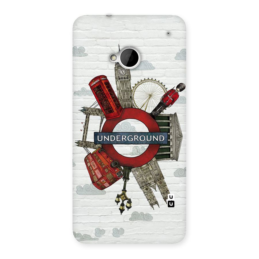 Underground Design Back Case for HTC One M7