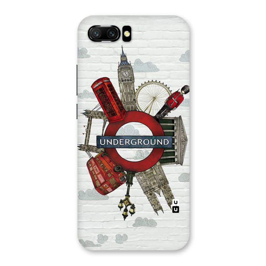 Underground Design Back Case for Honor 10