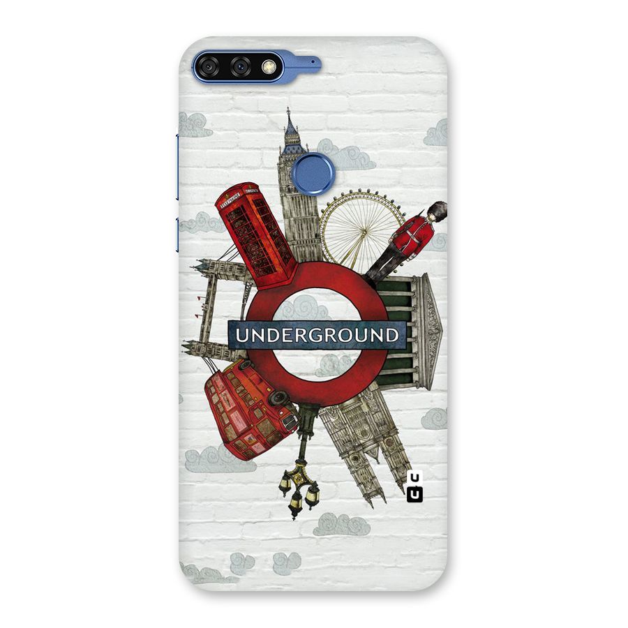 Underground Design Back Case for Honor 7C