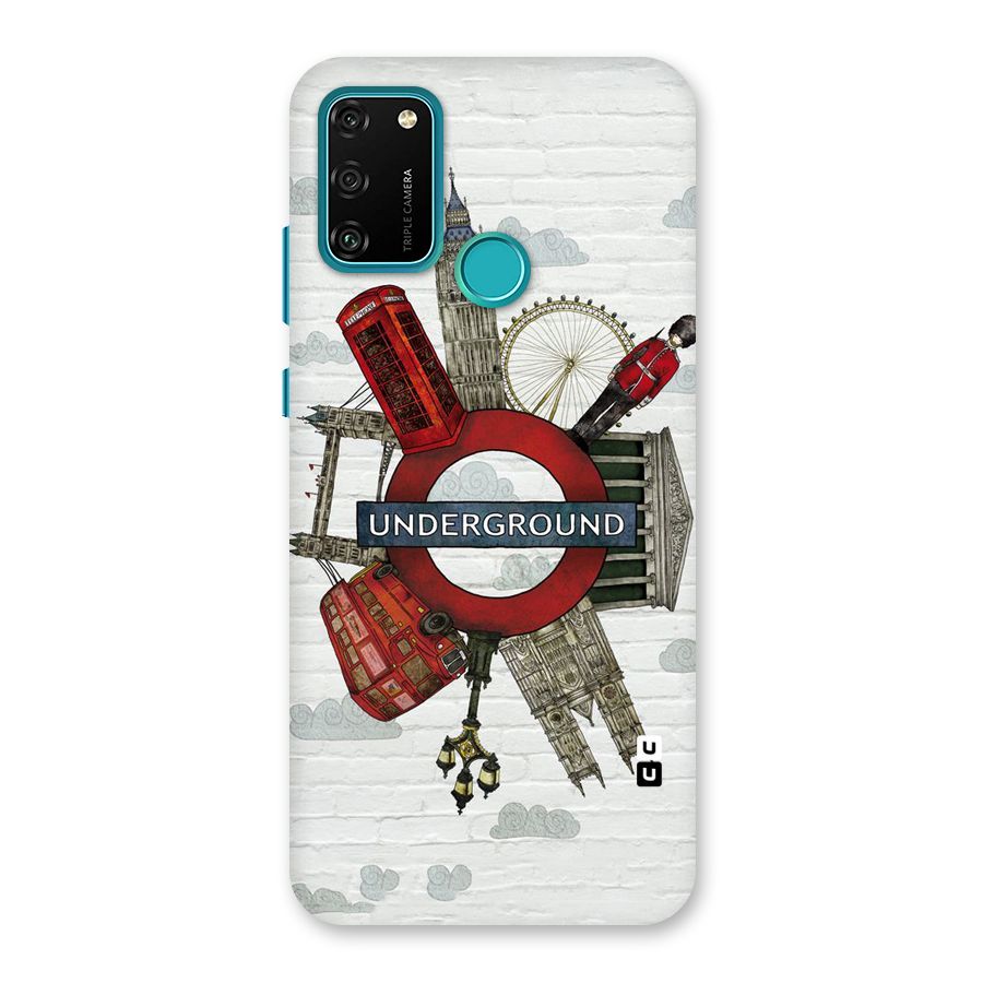 Underground Design Back Case for Honor 9A
