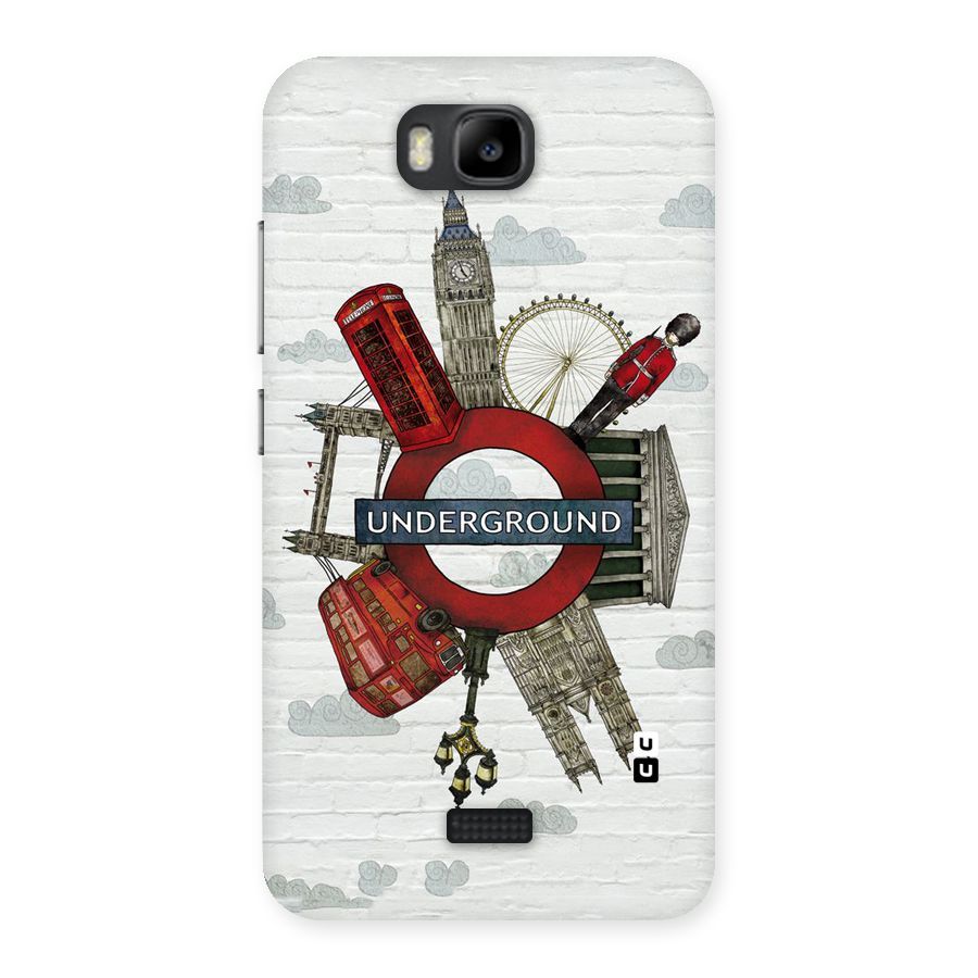 Underground Design Back Case for Honor Bee