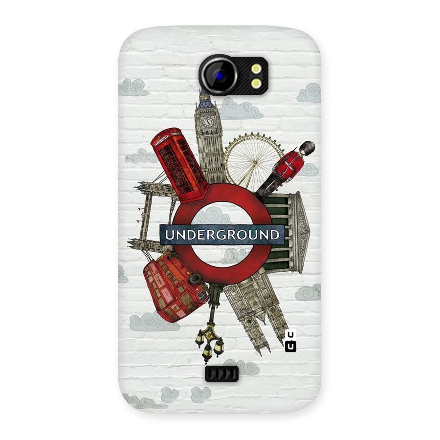 Underground Design Back Case for Micromax Canvas 2 A110