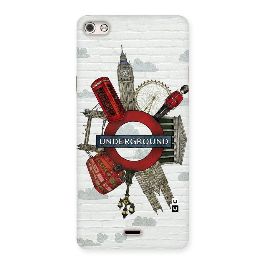 Underground Design Back Case for Micromax Canvas Silver 5