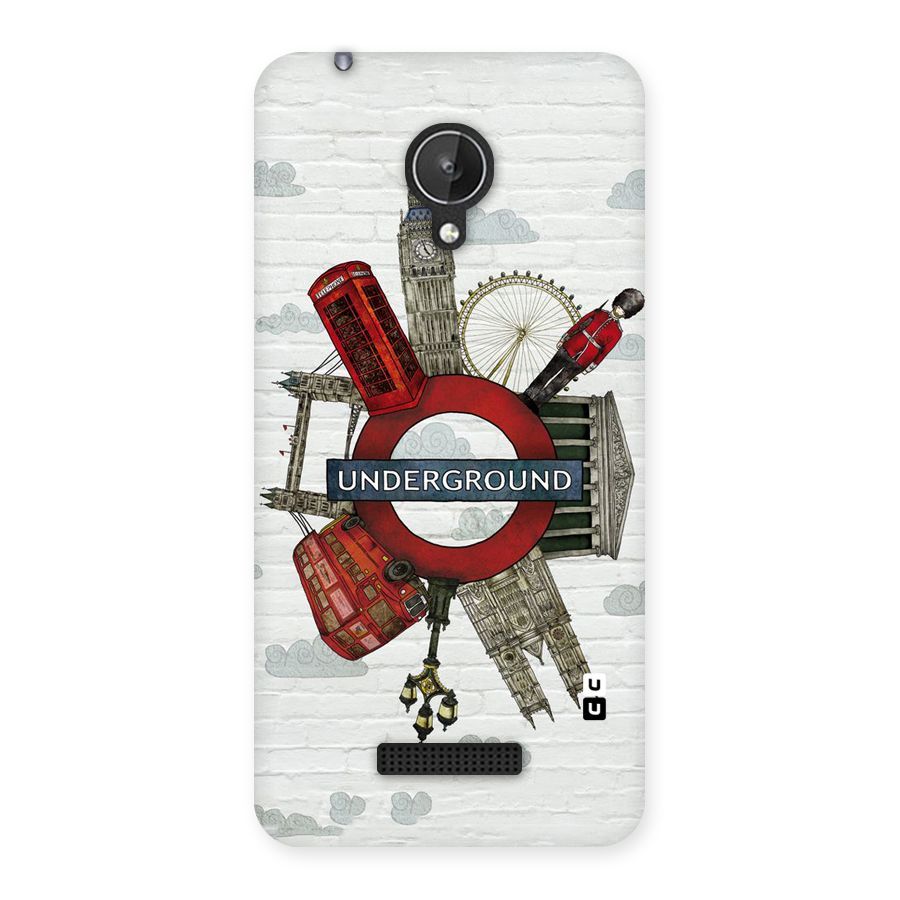 Underground Design Back Case for Micromax Canvas Spark Q380