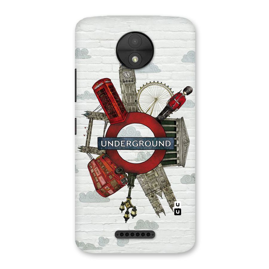 Underground Design Back Case for Moto C