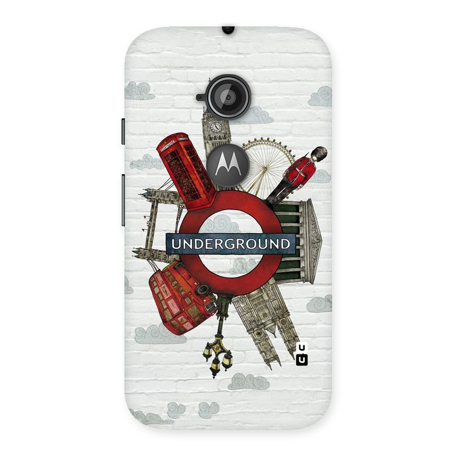 Underground Design Back Case for Moto E 2nd Gen
