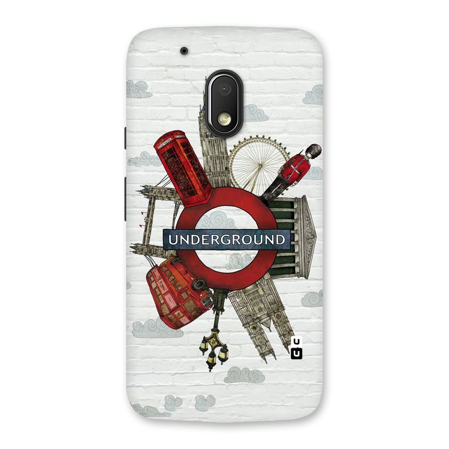 Underground Design Back Case for Moto G4 Play