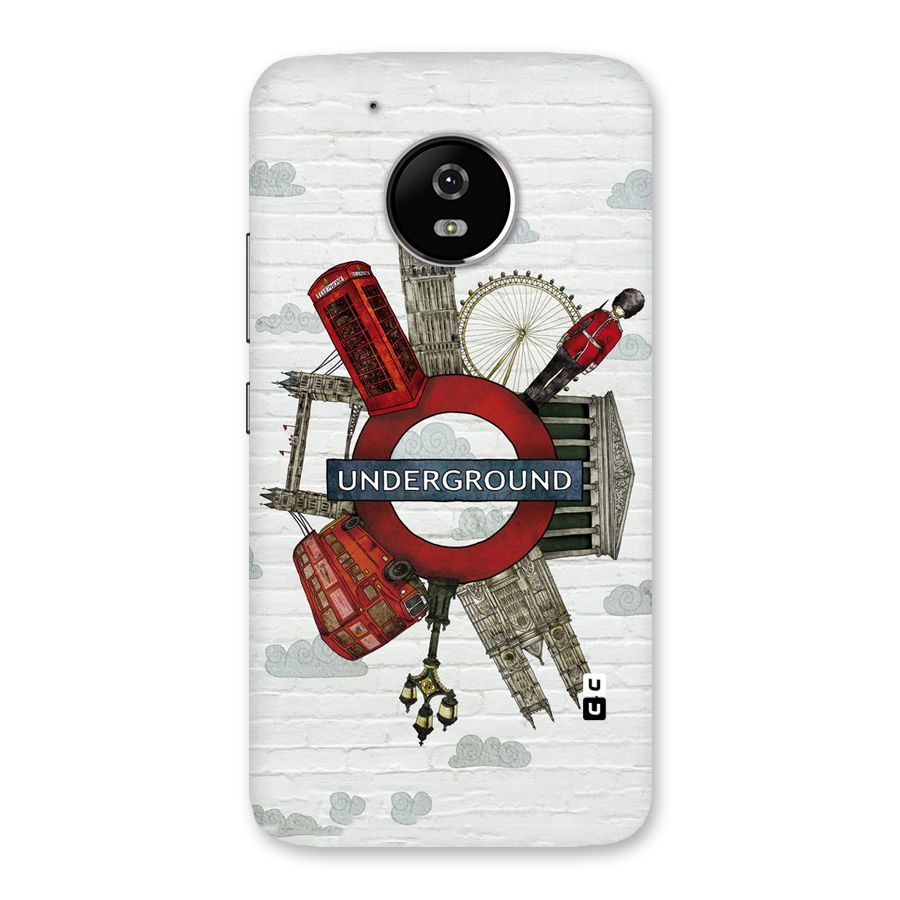 Underground Design Back Case for Moto G5