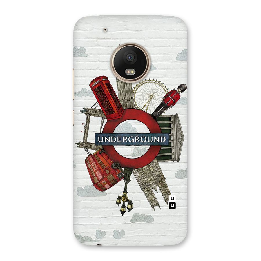 Underground Design Back Case for Moto G5 Plus