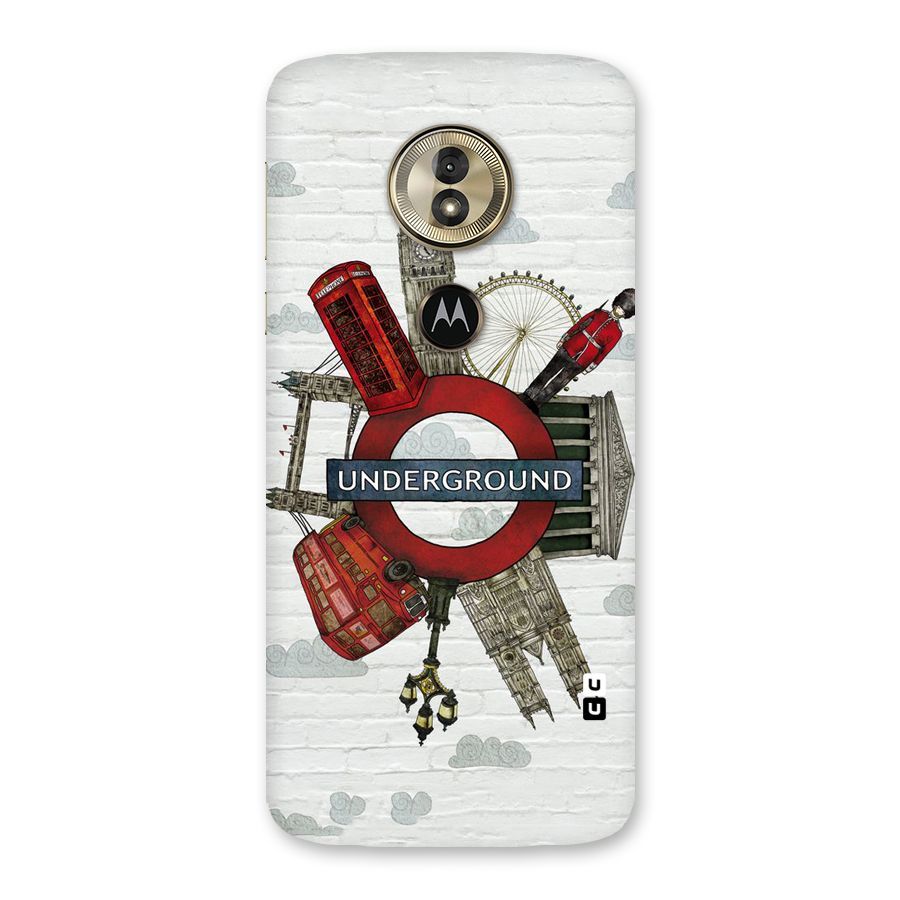Underground Design Back Case for Moto G6 Play