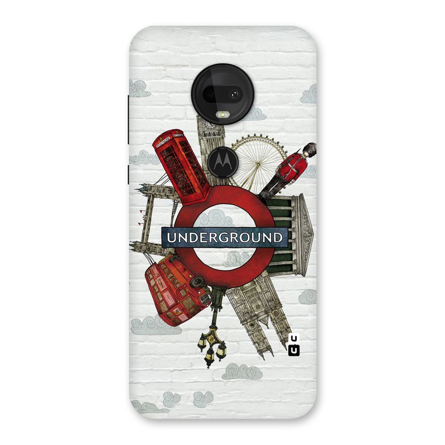Underground Design Back Case for Moto G7