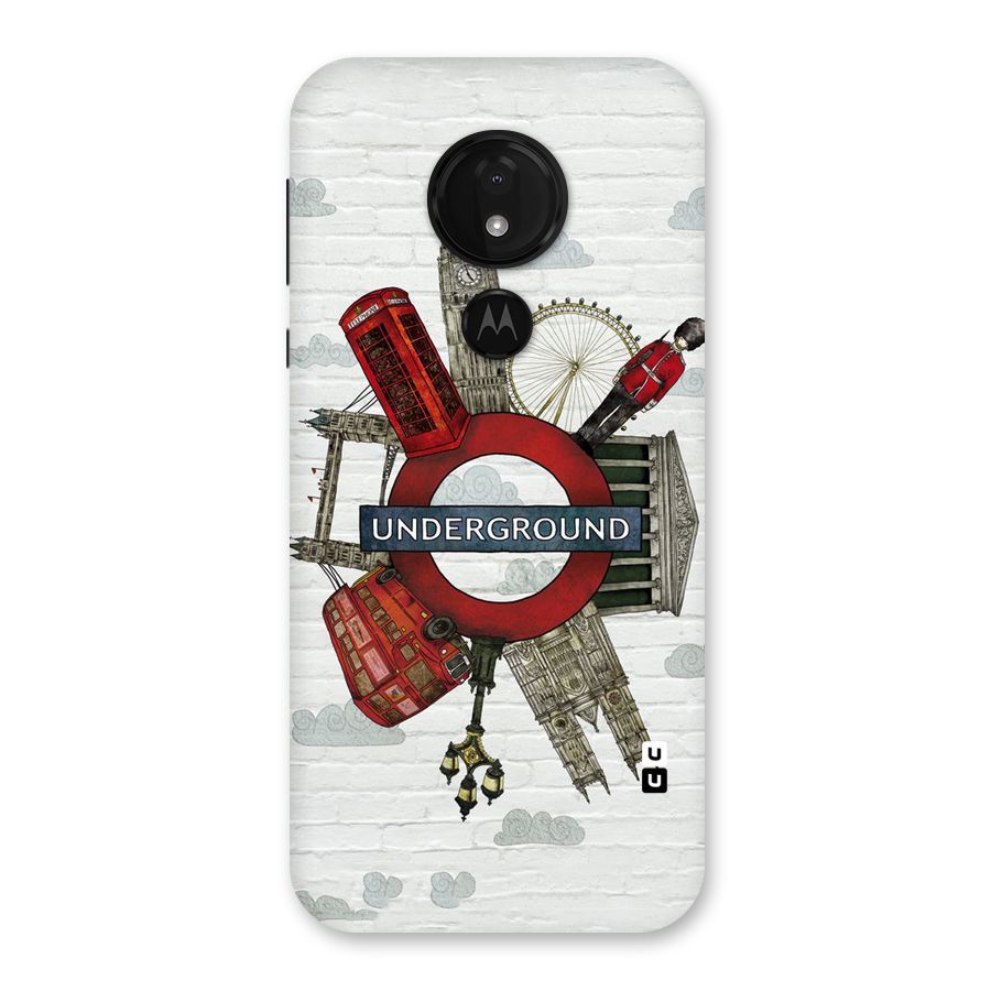 Underground Design Back Case for Moto G7 Power