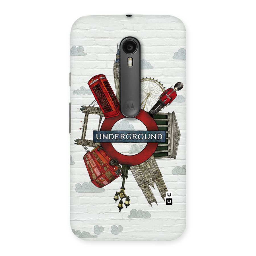 Underground Design Back Case for Moto G Turbo