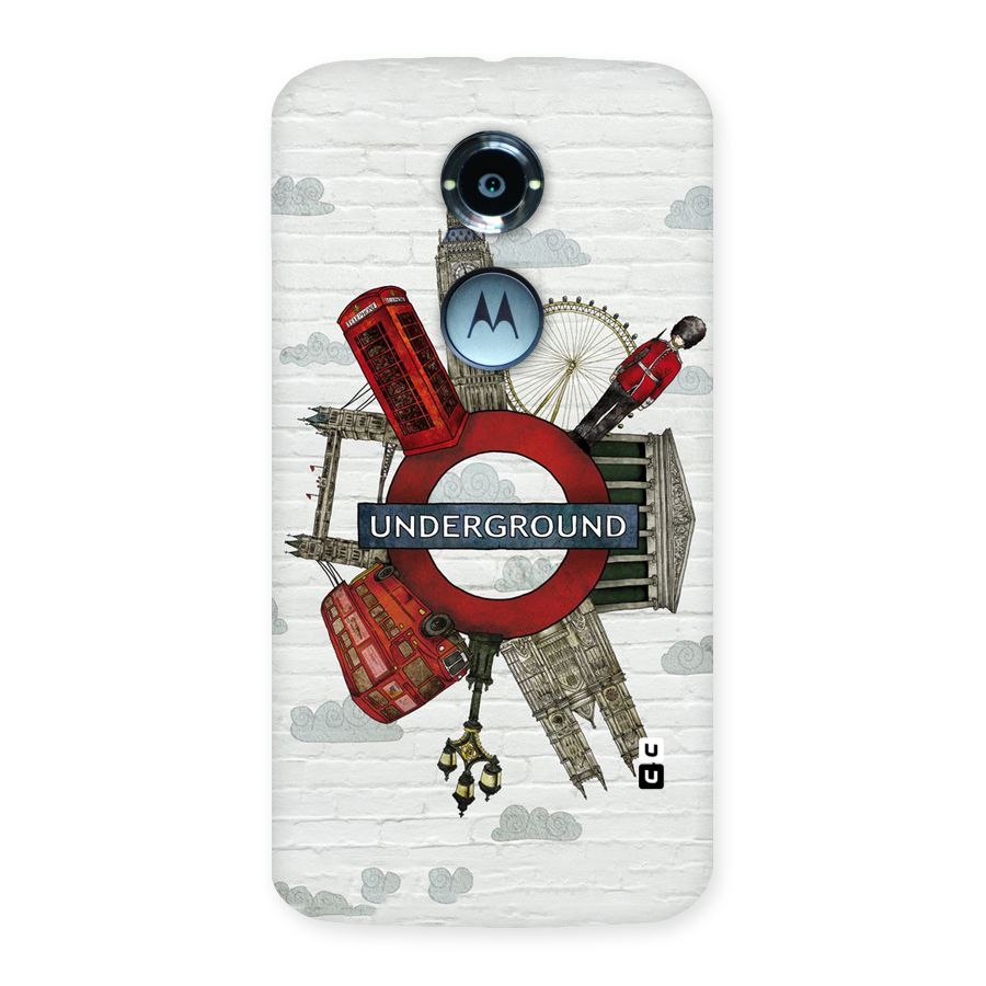 Underground Design Back Case for Moto X 2nd Gen