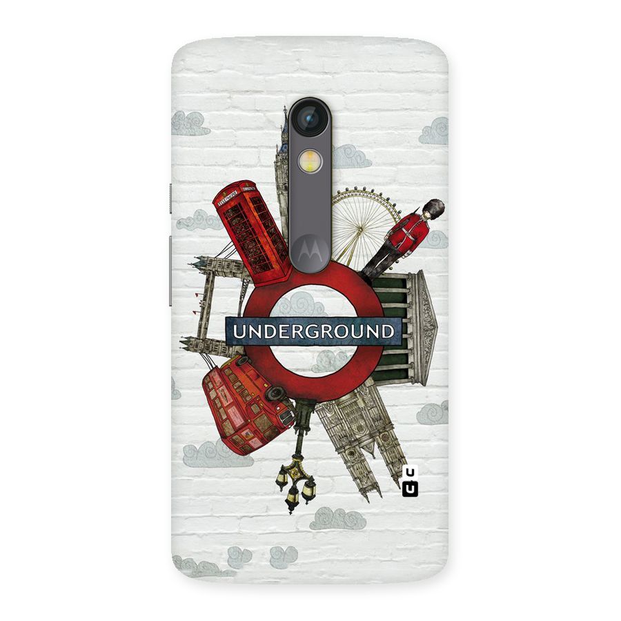 Underground Design Back Case for Moto X Play