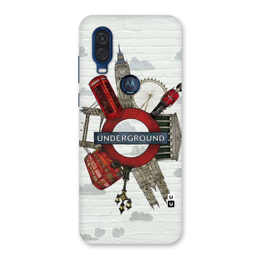 Underground Design Back Case for Motorola One Vision