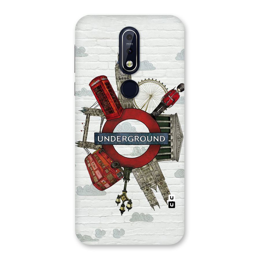 Underground Design Back Case for Nokia 7.1