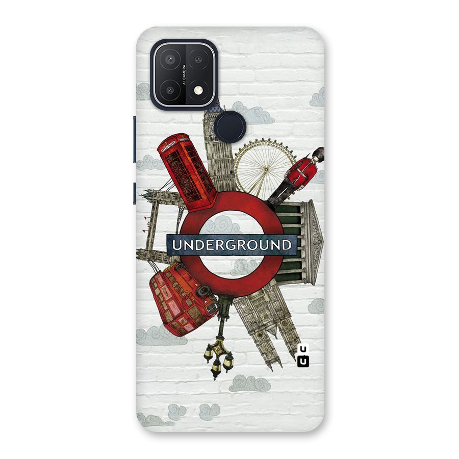 Underground Design Back Case for Oppo A15s