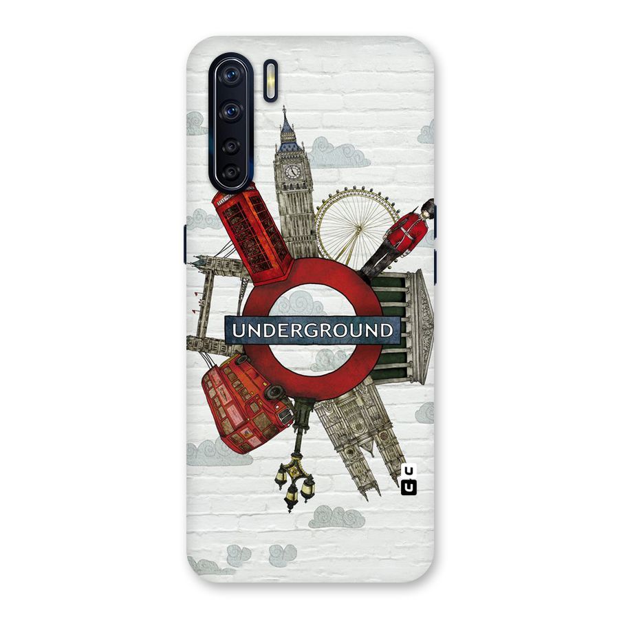 Underground Design Back Case for Oppo F15
