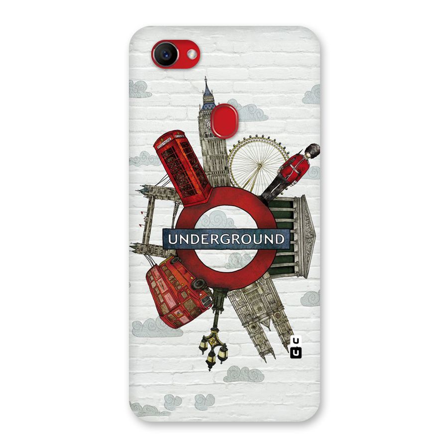 Underground Design Back Case for Oppo F7