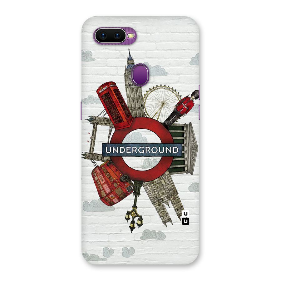 Underground Design Back Case for Oppo F9