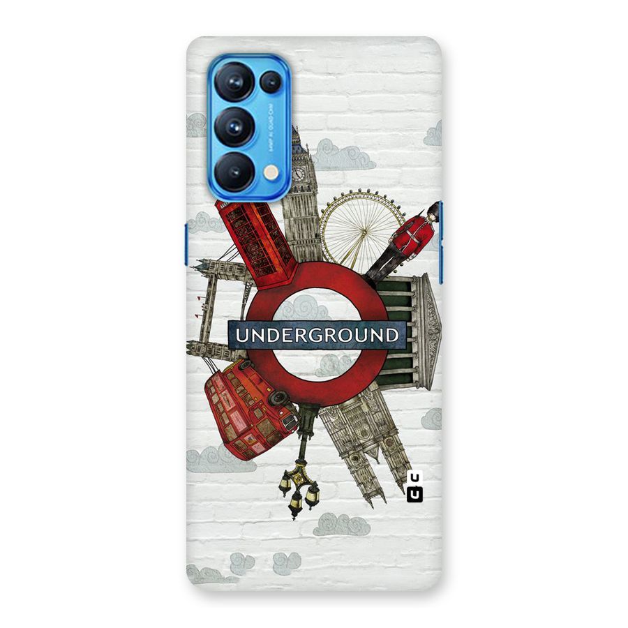 Underground Design Back Case for Oppo Reno5 Pro 5G