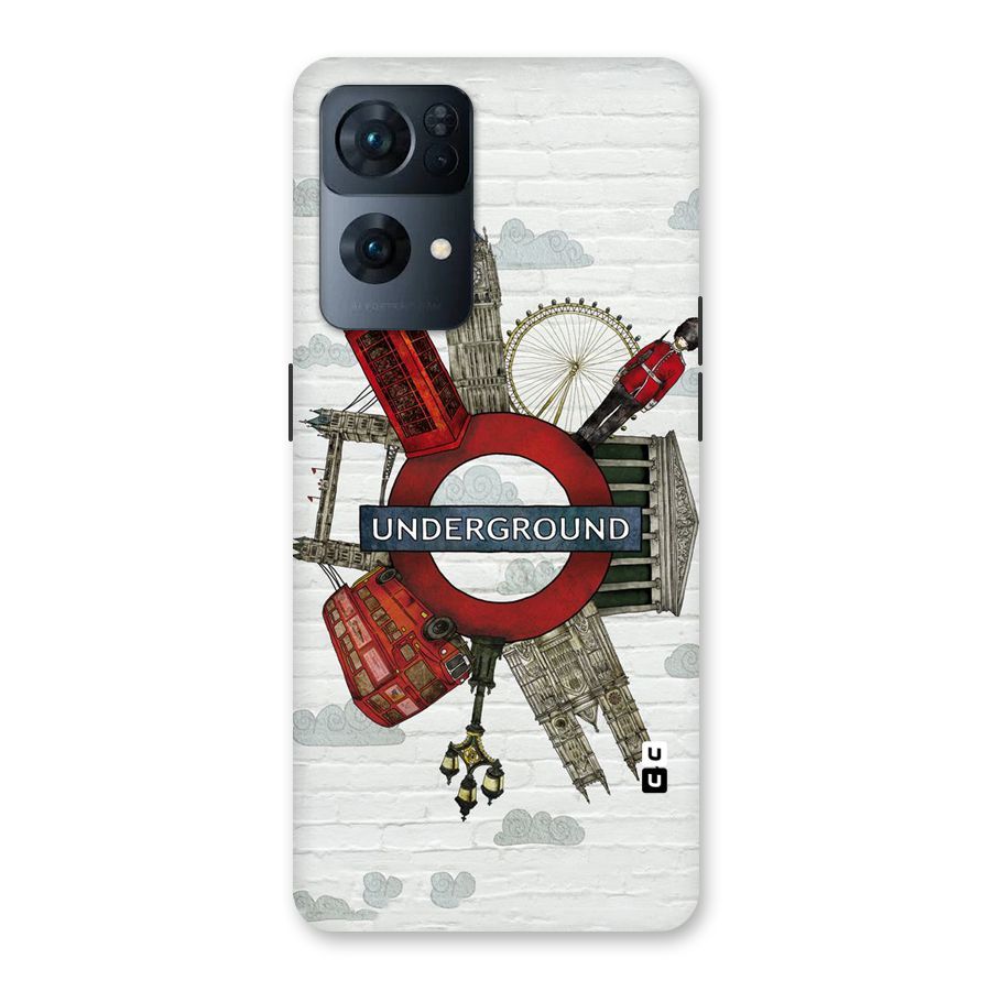 Underground Design Back Case for Oppo Reno7 Pro 5G