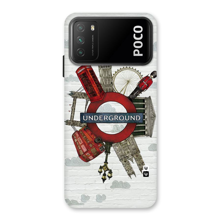 Underground Design Back Case for Poco M3