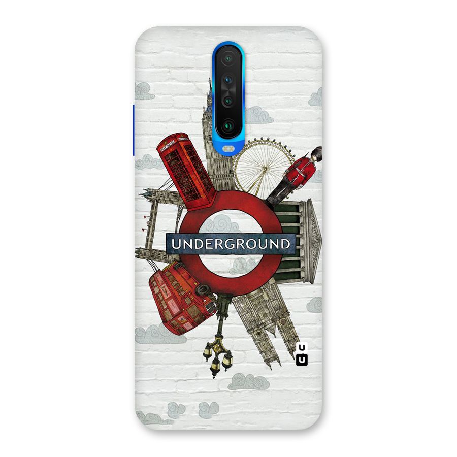 Underground Design Back Case for Poco X2