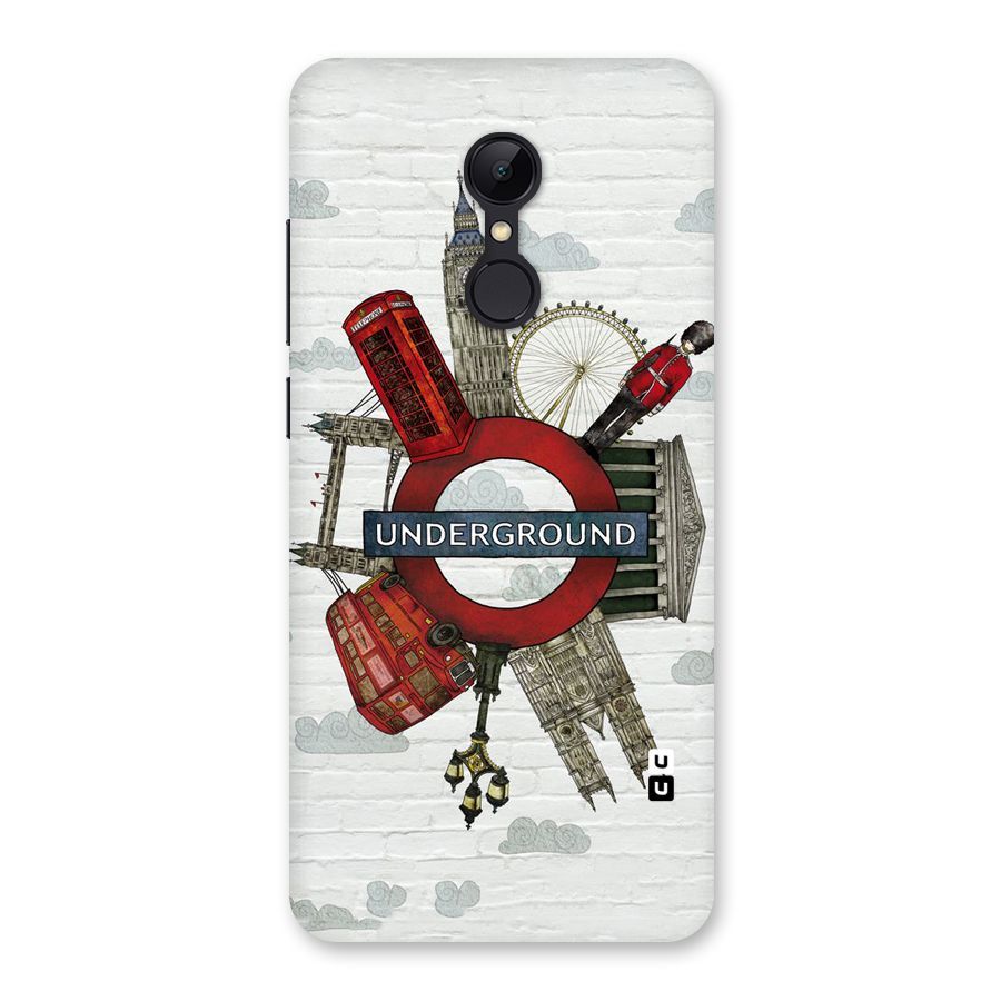 Underground Design Back Case for Redmi 5