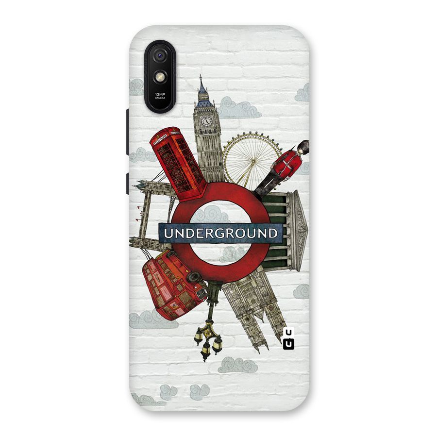 Underground Design Back Case for Redmi 9i