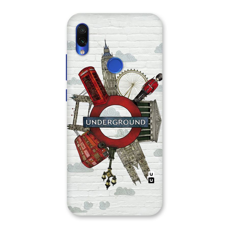 Underground Design Back Case for Redmi Note 7S