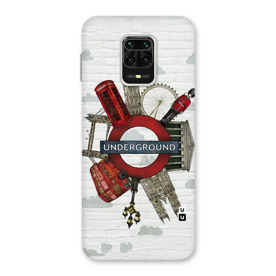 Underground Design Back Case for Redmi Note 9 Pro