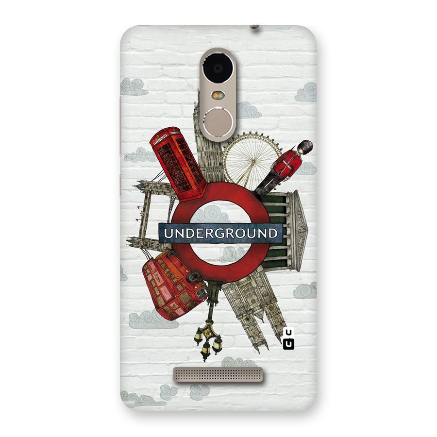 Underground Design Back Case for Xiaomi Redmi Note 3