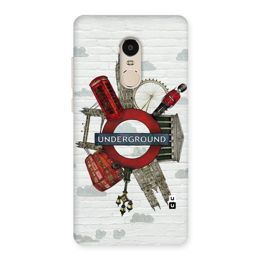 Underground Design Back Case for Xiaomi Redmi Note 4