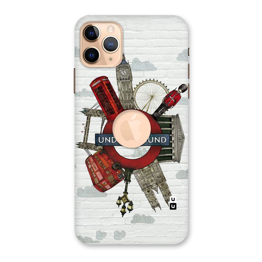 Underground Design Back Case for iPhone 11 Pro Max Logo Cut