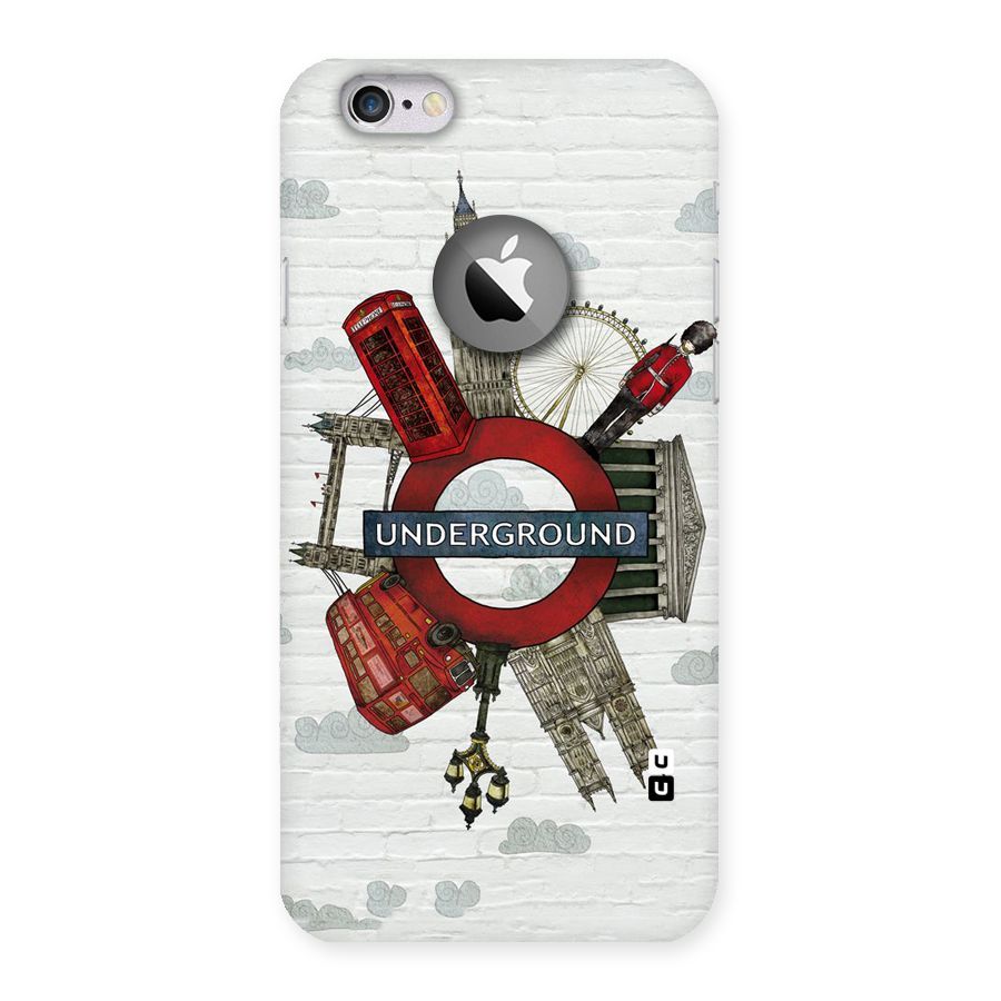 Underground Design Back Case for iPhone 6 Logo Cut