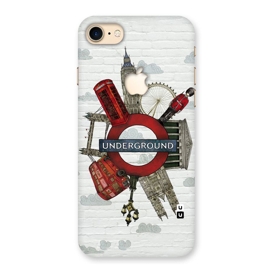 Underground Design Back Case for iPhone 7 Apple Cut