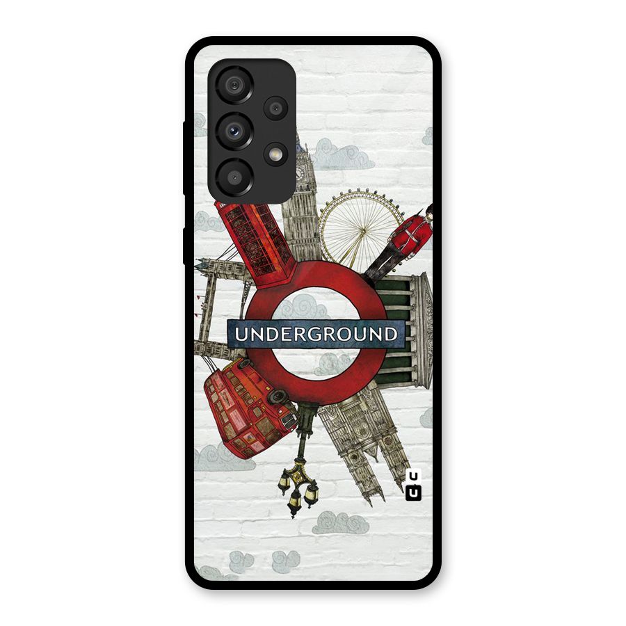 Underground Design Glass Back Case for Galaxy A33 5G