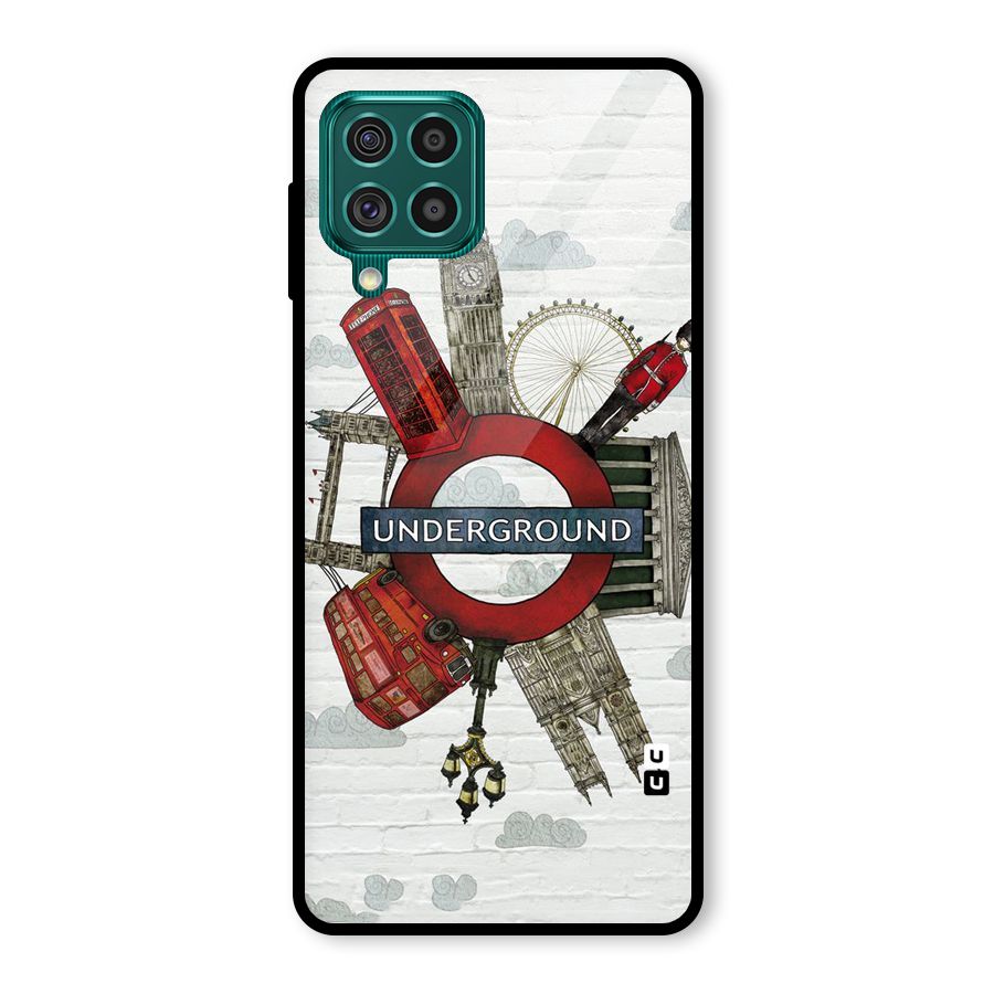 Underground Design Glass Back Case for Galaxy F62