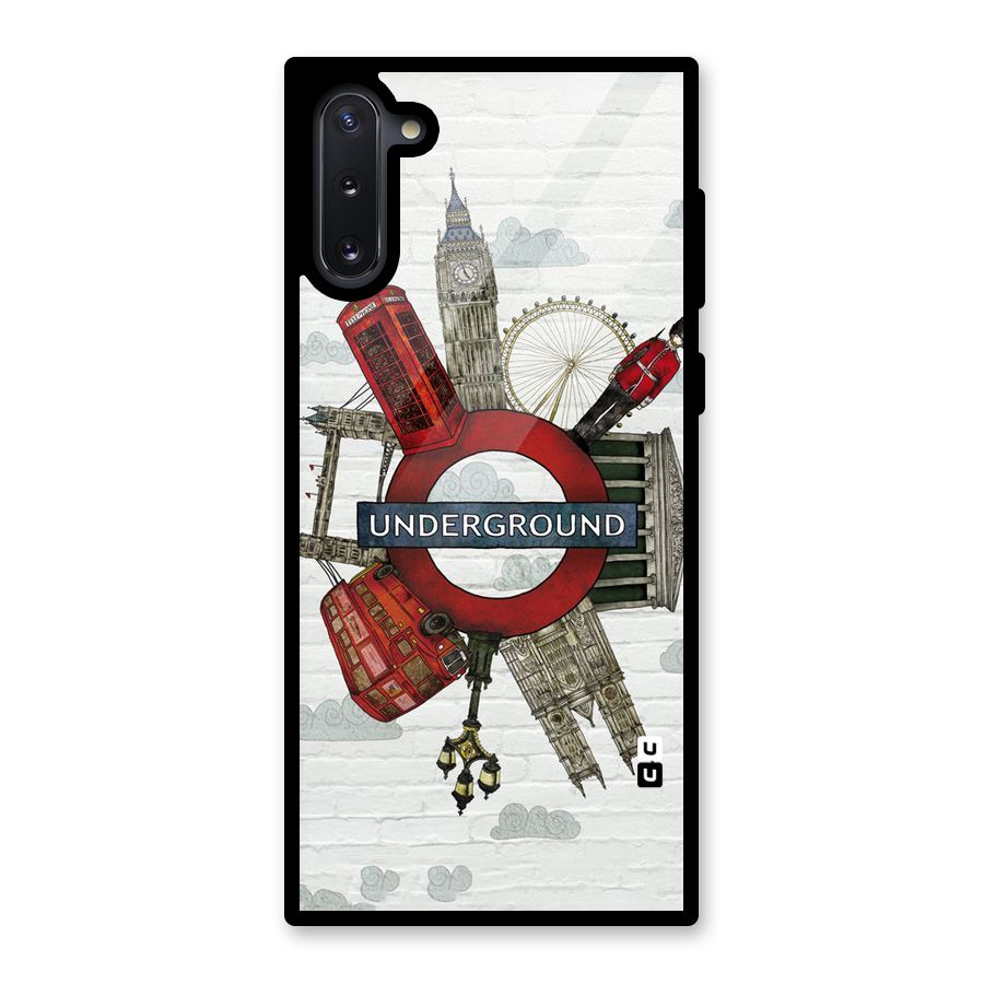Underground Design Glass Back Case for Galaxy Note 10