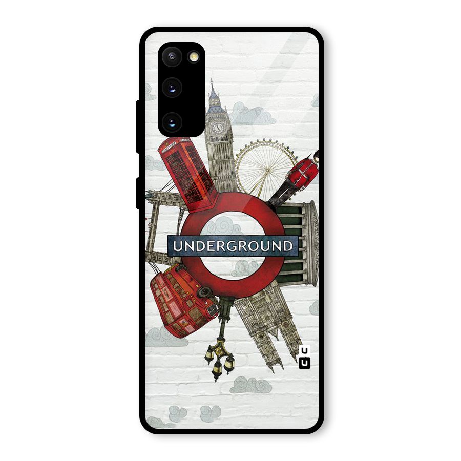 Underground Design Glass Back Case for Galaxy S20 FE 5G