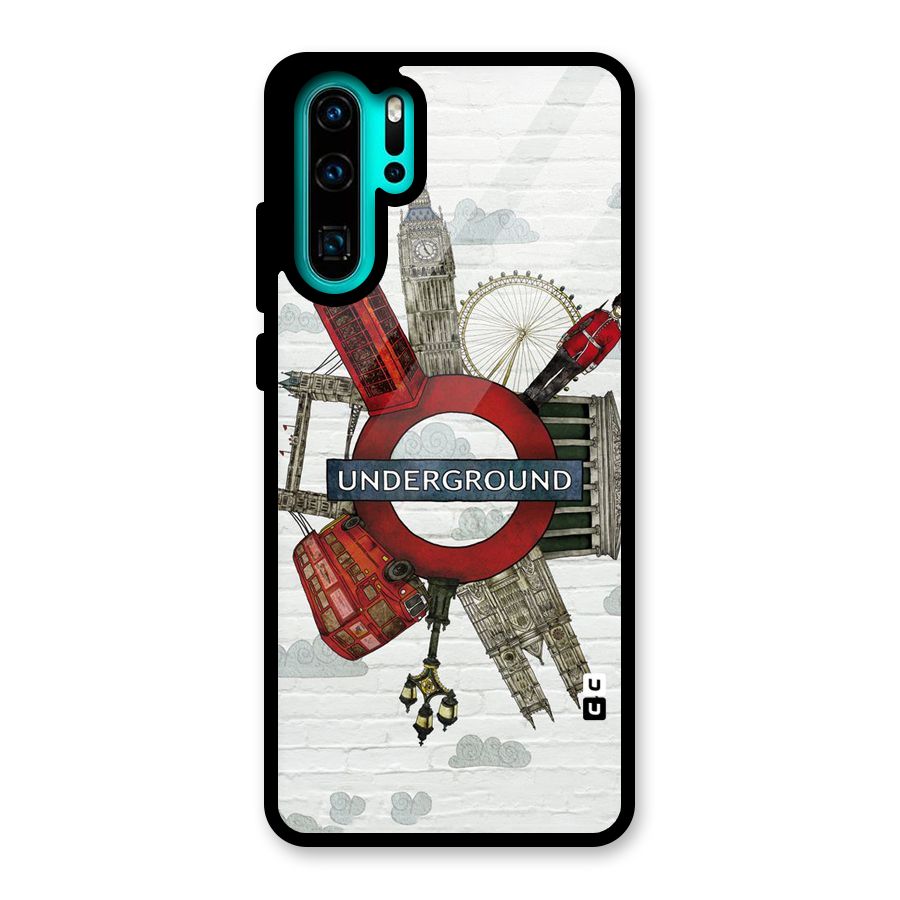 Underground Design Glass Back Case for Huawei P30 Pro