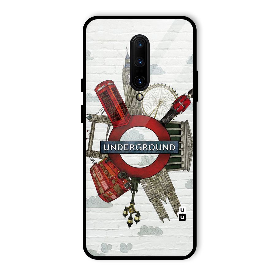 Underground Design Glass Back Case for OnePlus 7 Pro
