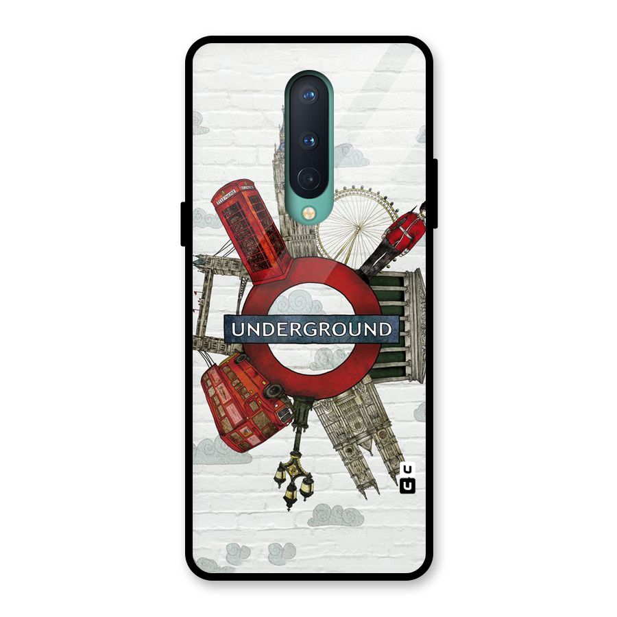 Underground Design Glass Back Case for OnePlus 8