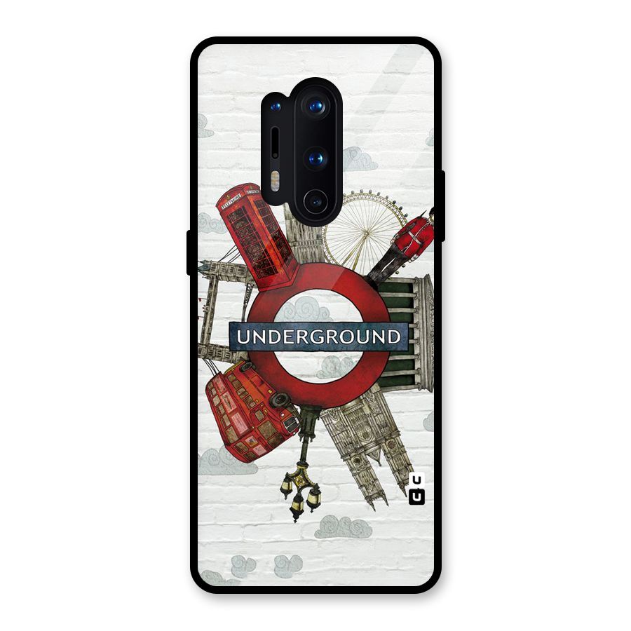Underground Design Glass Back Case for OnePlus 8 Pro