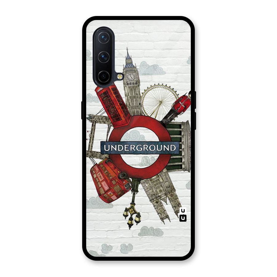 Underground Design Glass Back Case for OnePlus Nord CE 5G