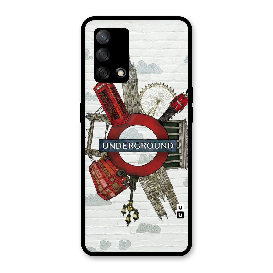 Underground Design Glass Back Case for Oppo F19