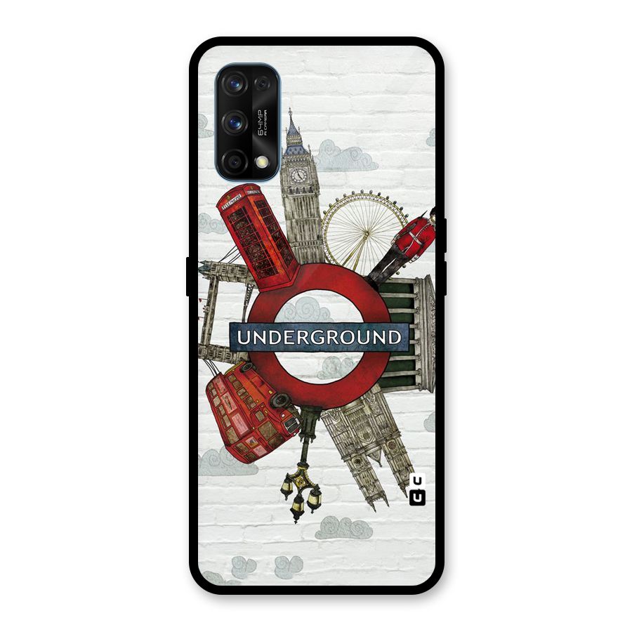 Underground Design Glass Back Case for Realme 7 Pro