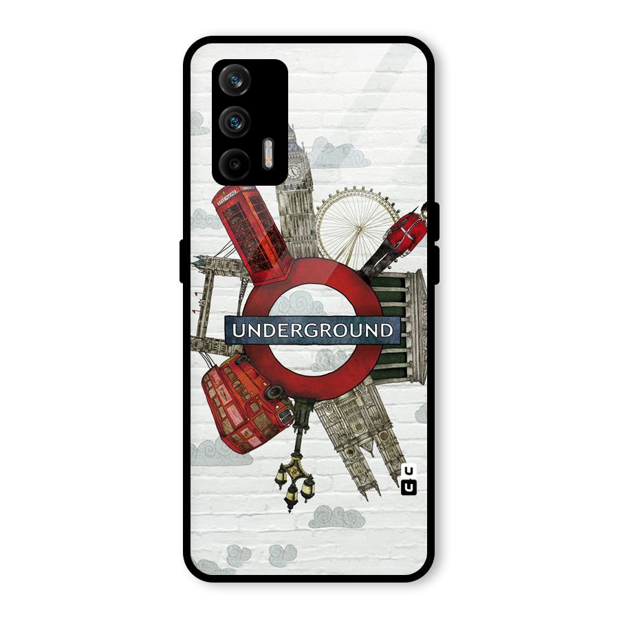Underground Design Glass Back Case for Realme GT 5G